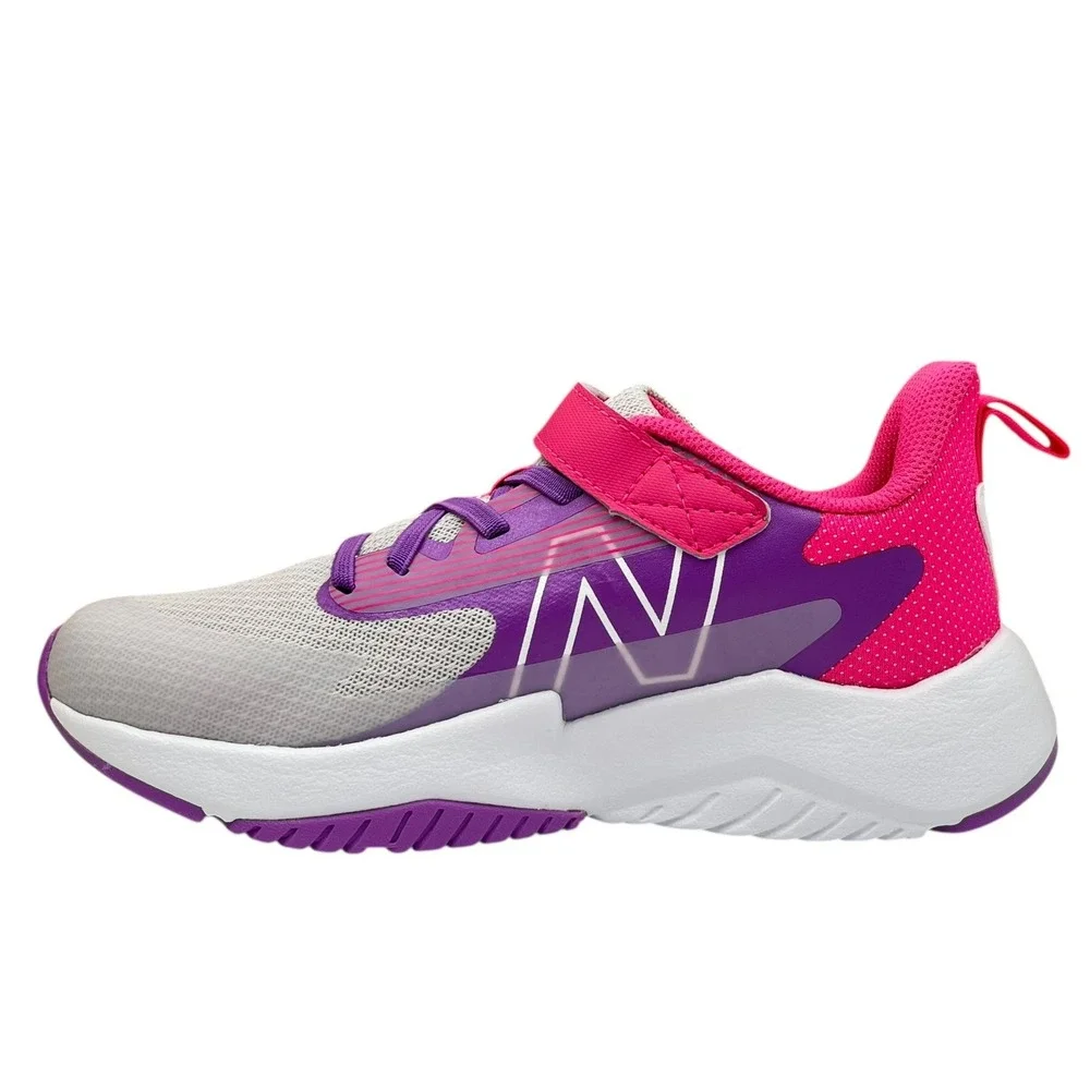 New Balance Rave Run Youth Girls Slip-on Sneakers Size 4 Purple/Pink Lightweight